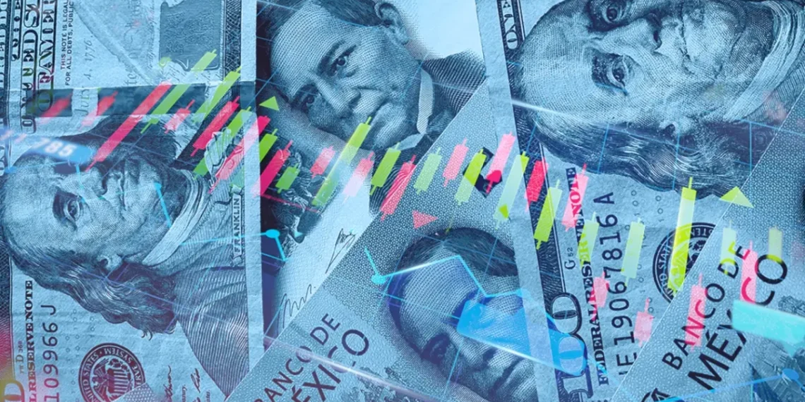 Peso mexicano retrocede frente al dólar, pero cierra semana positiva