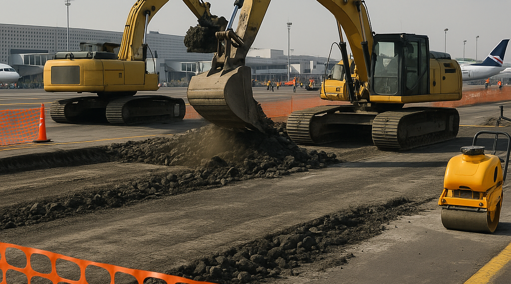 'Remachan' en AICM obras de remodelación