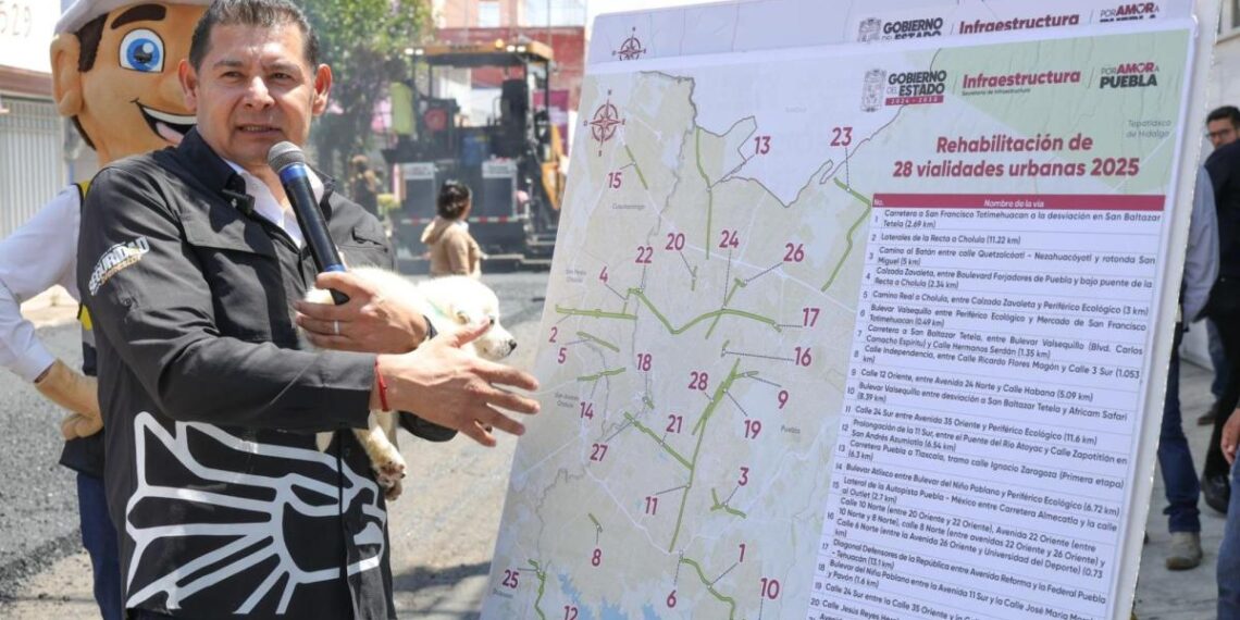 Con tecnología, empleo y transparencia, Gobierno de Puebla transforma vialidades