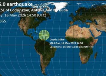Sismo magnitud 6.0 sacude a Antigua y Barbuda