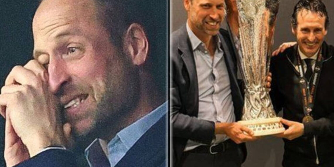 Unai Emery hizo llorar lágrimas 'villanas' al Príncipe Guillermo de Inglaterra: "¡44 años después!"