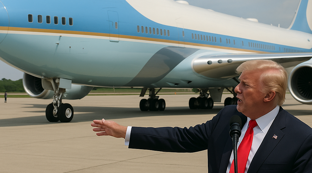 Trump exhibe el nuevo Air Force One, un Boeing valorado en 400 millones de dólares