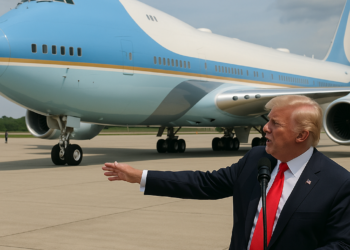Trump exhibe el nuevo Air Force One, un Boeing valorado en 400 millones de dólares