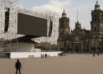 A 2 días del Mundial, Fan Fest sin terminar en Zócalo