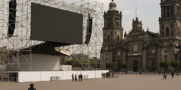 A 2 días del Mundial, Fan Fest sin terminar en Zócalo