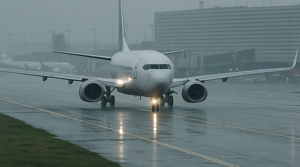 Sólo operará AICM con una pista, debido a lluvia
