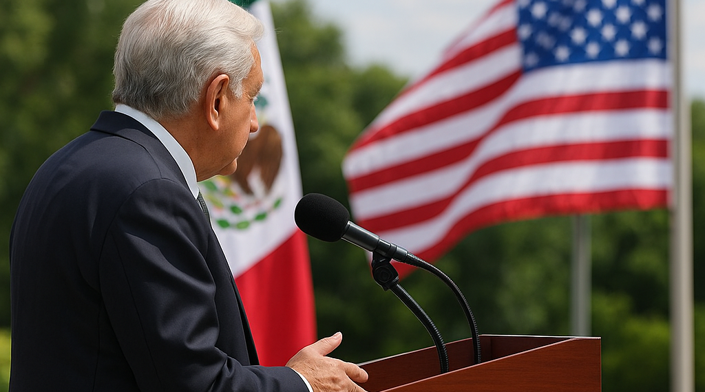 Irrumpe AMLO, critica a Trump y agita la relación