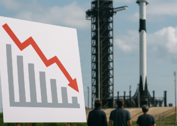 Acciones de SpaceX se hunden más de 10% en Wall Street