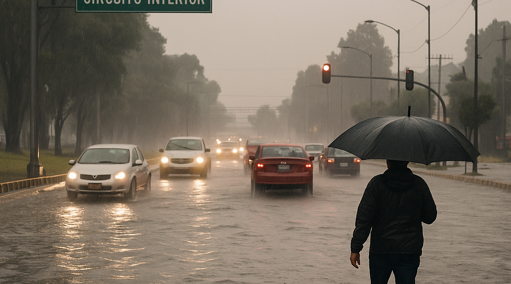 Pegan lluvias al Valle de México