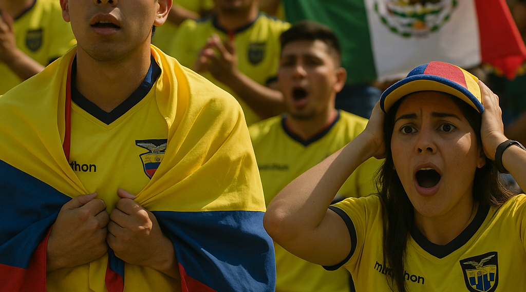 Fans de Ecuador: "solo nos sorprendió que enfrentamos a México"