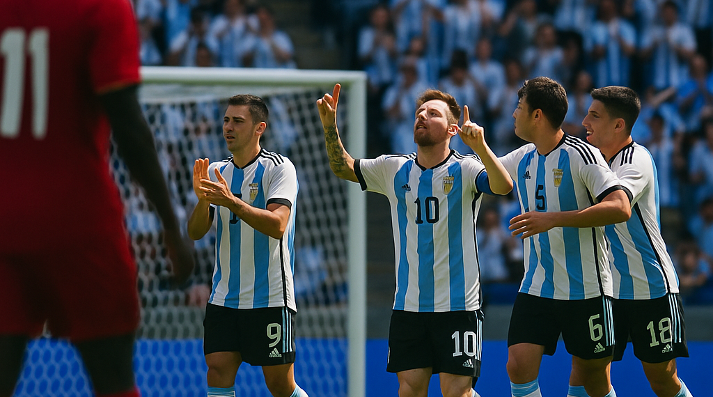 Con sexto gol de Messi, Argentina vence 3-1 a Jordania y cierra con puntaje perfecto fase grupos Mundial