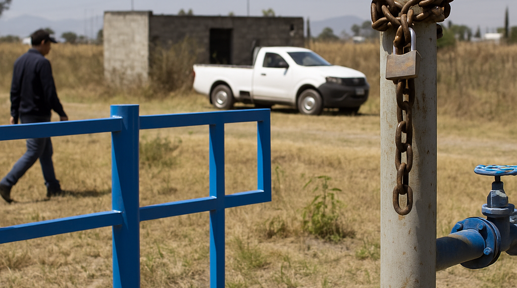Asegura Conagua pozo ilegal; daría agua a 35 mil en Puebla