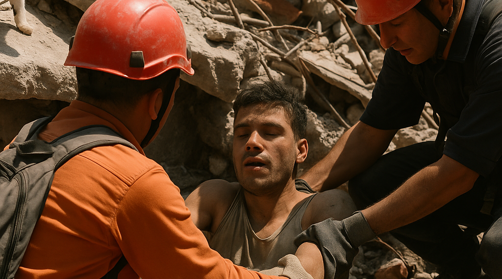 Milagroso rescate en Venezuela de un joven atrapado tras los devastadores terremotos