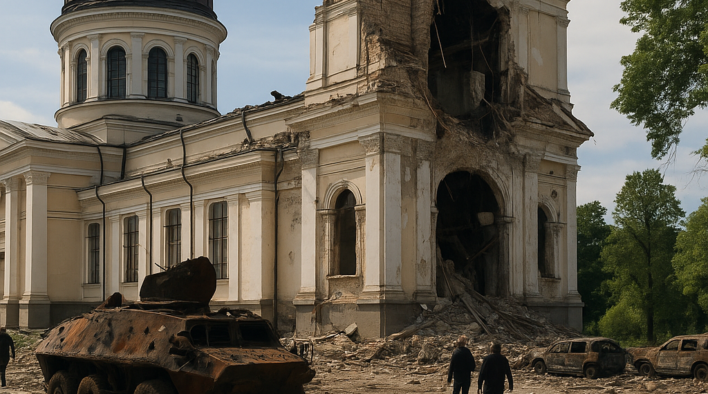 Terroristas rusos atacan histórica catedral