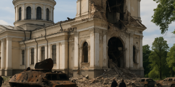 Terroristas rusos atacan histórica catedral