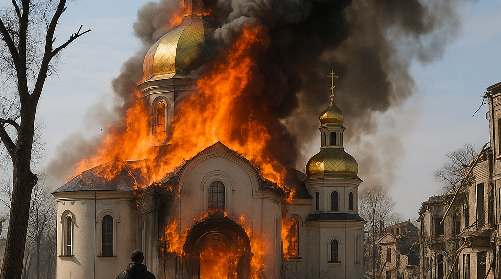 Rusia bombardea Ucrania con 70 misiles y más de 600 drones y deja al menos nueve muertos y en llamas la histórica catedral de la Dormición de Kiev
