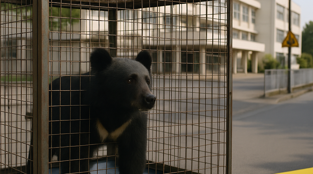 Capturan al oso que provocó el cierre de casi 100 escuelas en Utsonomiya (Japón)
