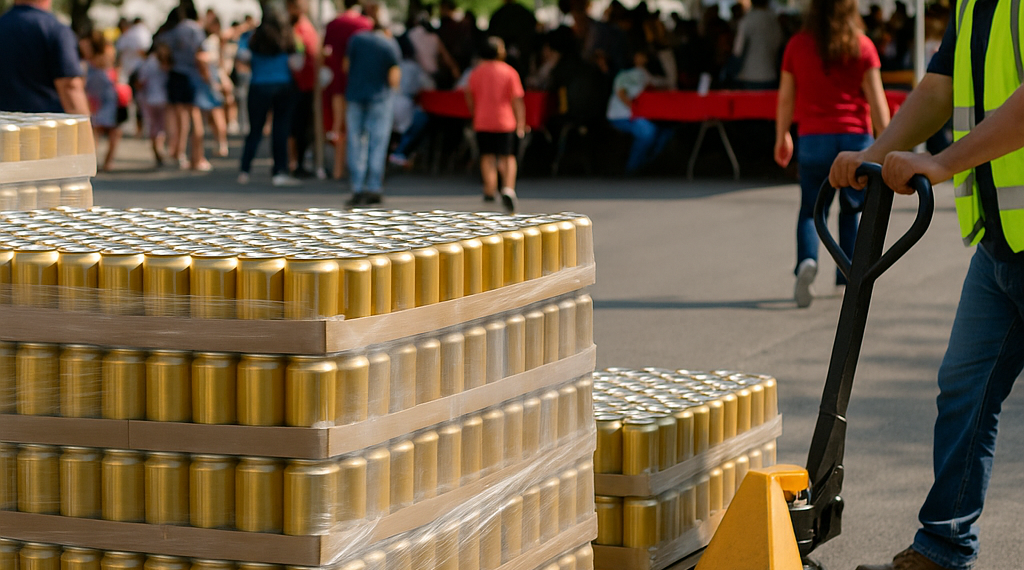 Arrecia Samuel 'party' y reparto de cervezas