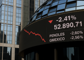 La BMV hila su sexta jornada a la baja; Peñoles y Grupo México encabezaron las caídas