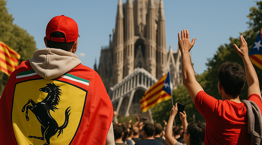 Barcelona atestigua primer triunfo de Hamilton con Ferrari