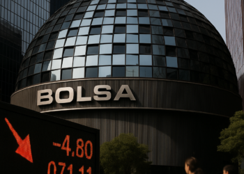 Bolsa mexicana cae 1% en la última sesión de junio; registra caída mensual de 2.36%