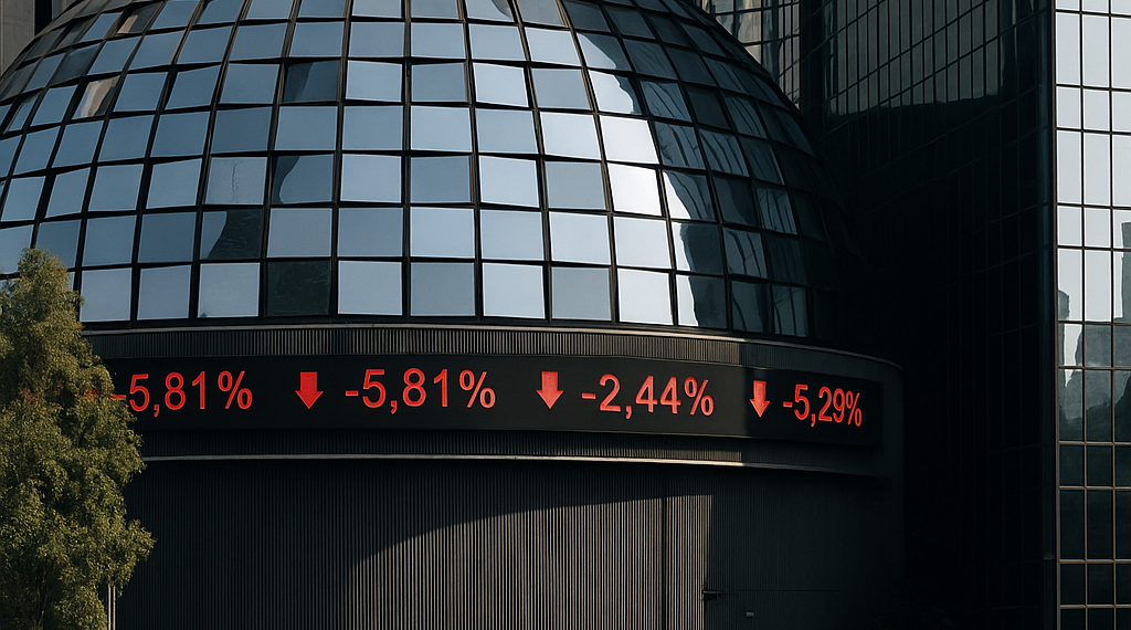 Bolsa mexicana retrocede en línea con Wall Street y registra pérdida semanal