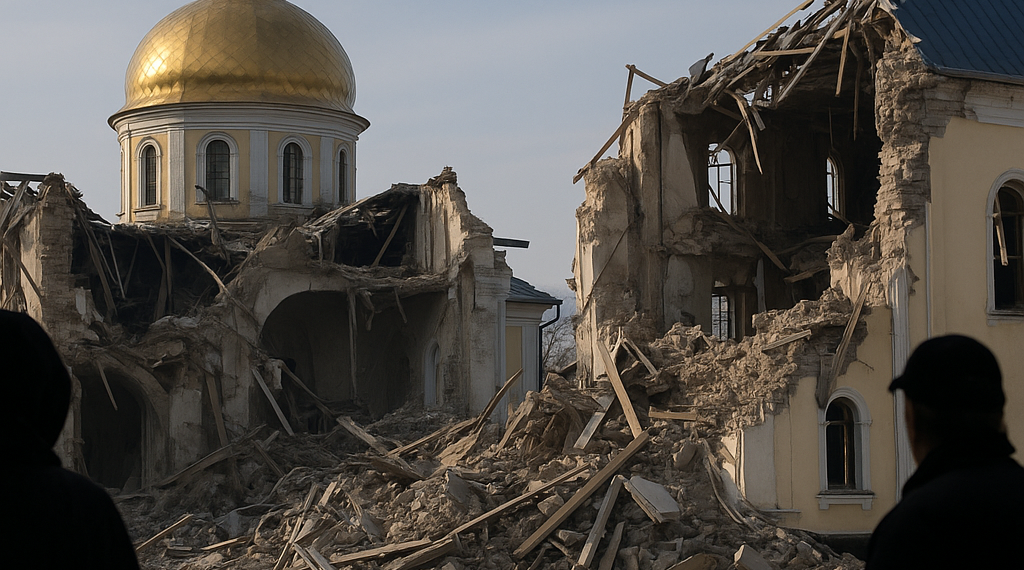 Ataque ruso en Kiev daña catedral ortodoxa y deja 11 muertos