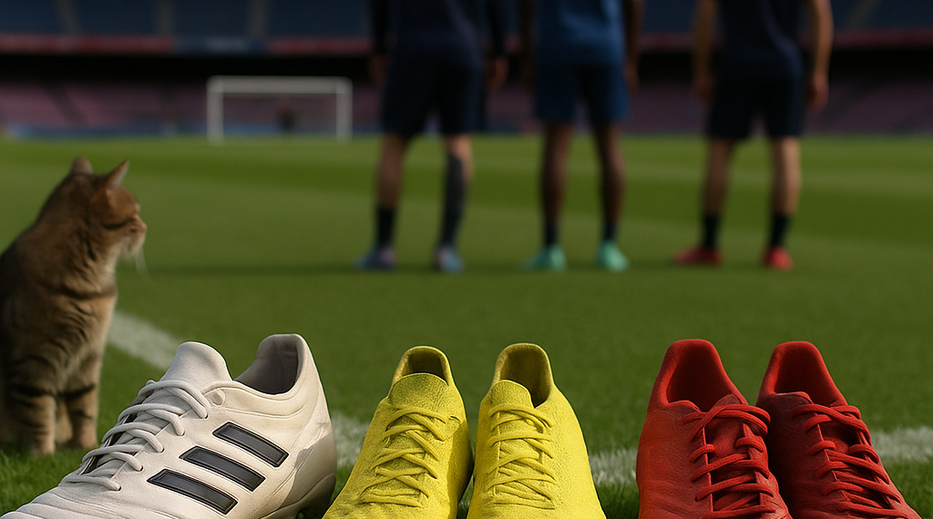 Botas con mensaje: las tres fechas de Messi, las dos banderas de Lamine, un plátano en el pie de Pedri...