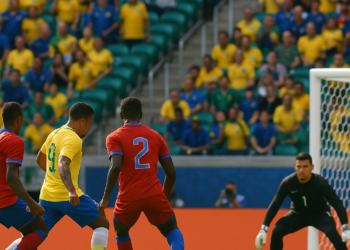 Domina Brasil a Haití para su primer triunfo del Mundial