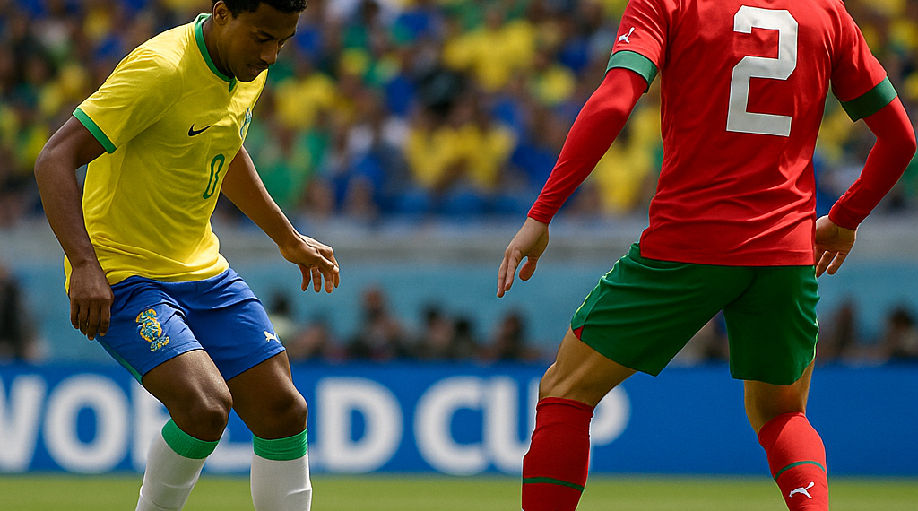 Brasil y Marruecos empatan 1-1 en el debut de Ancelotti como DT en un Mundial