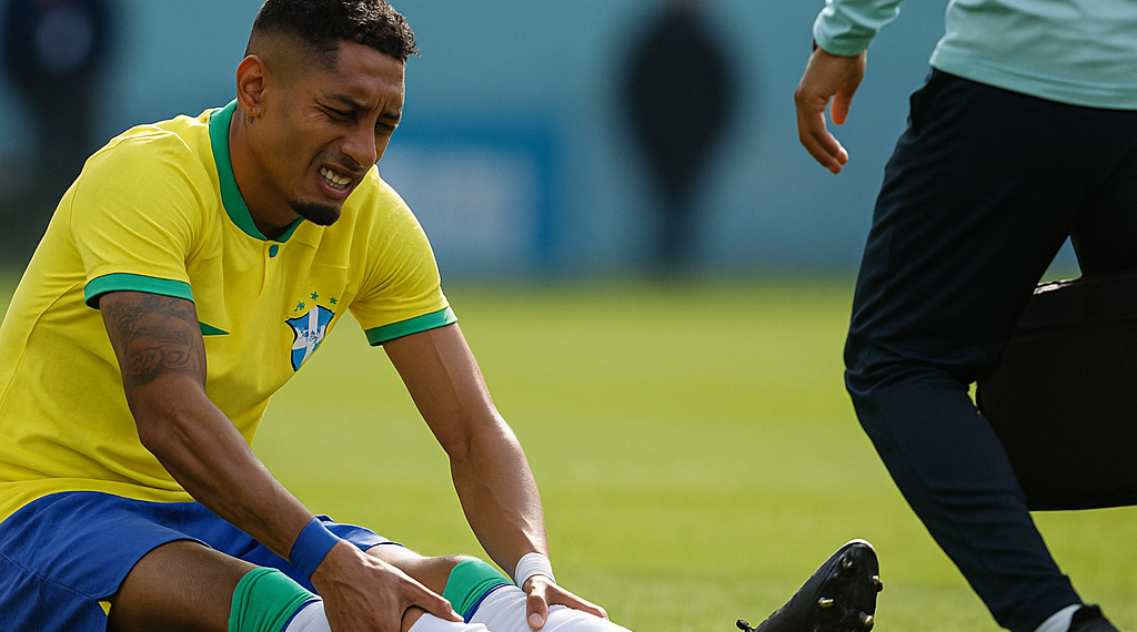 CBF confirma lesión muscular de Raphinha en el Mundial, no da plazos de recuperación