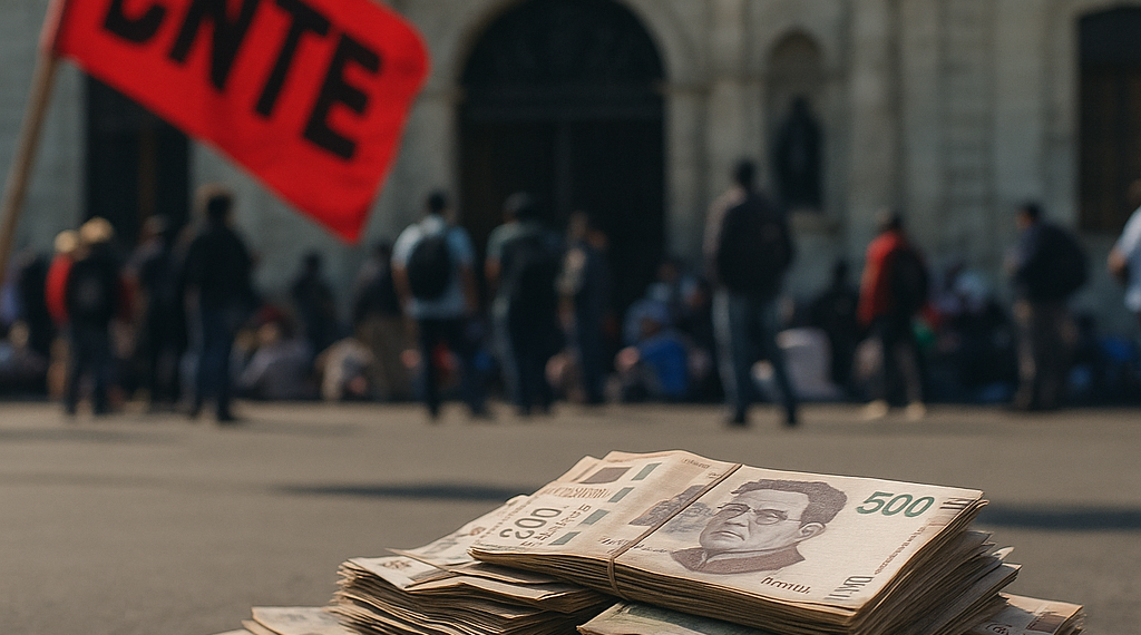 Recibe CNTE Oaxaca 800 mdp... y se van