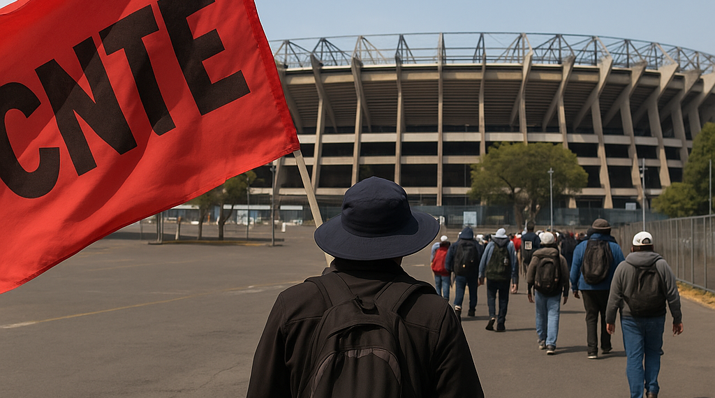Acudirá CNTE al Estadio CDMX previo al Colombia-Uzbekistán