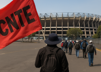 Acudirá CNTE al Estadio CDMX previo al Colombia-Uzbekistán