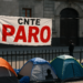 CNTE mantiene huelga tras reunión en Segob
