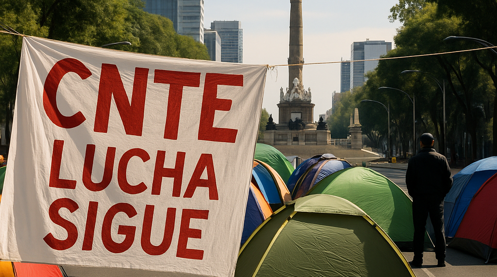 CNTE repliega protestas en CDMX, pero advierte que la lucha continuará