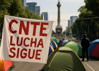 CNTE repliega protestas en CDMX, pero advierte que la lucha continuará