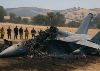 Se estrella bombardero de EU en California; reportan ocho muertos