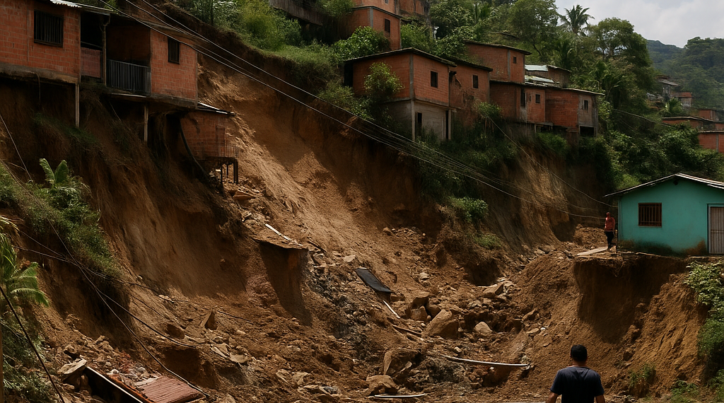 Caracas reporta derrumbes tras fuertes sismos