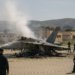 Bombardero de EU se estrelló en base aérea en California
