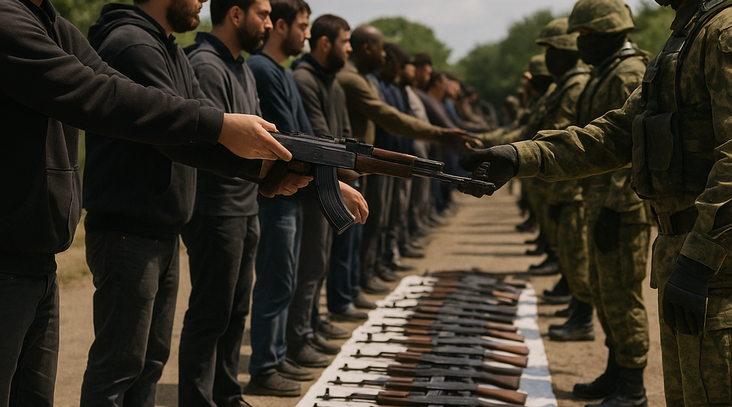 Un centenar de guerrilleros entrega las armas tras un acuerdo con Gustavo Petro