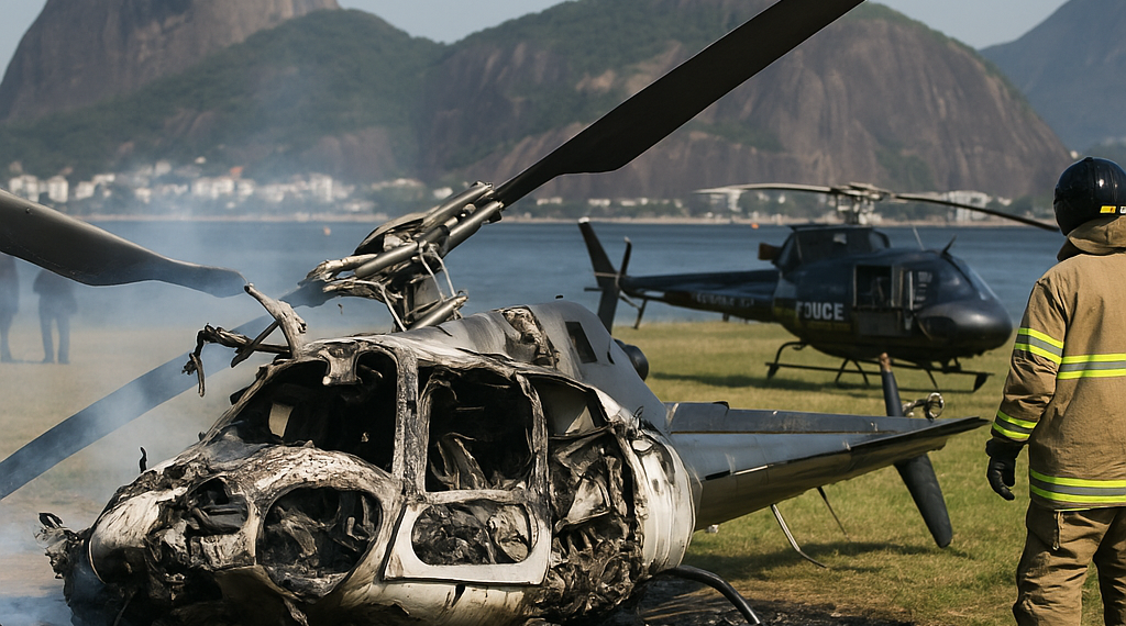 El choque de dos helicópteros deja al menos seis muertos en Río de Janeiro