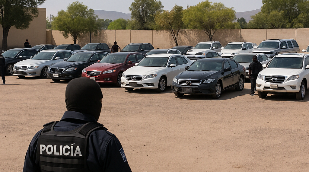 Aseguran 46 vehículos a Cártel de Sinaloa en Durango