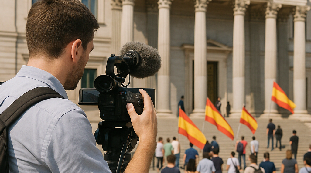 El periodista Jacobo García en una imagen de 2021.