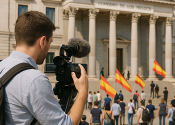 El periodista Jacobo García en una imagen de 2021.