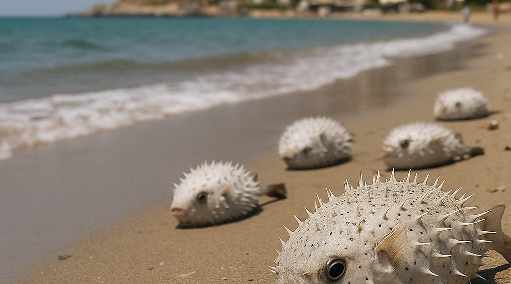 Plaga de peces globo en Creta: pescadores exigen subsidios y científicos buscan neutralizar la toxina