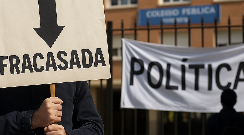 Acusan administración política de la educación