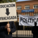Acusan administración política de la educación