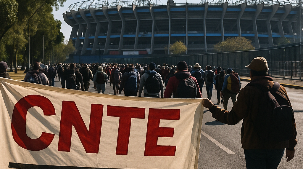 Acuerda CNTE ir hacia el Estadio CDMX