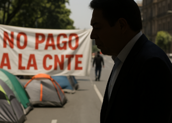 Niega Delgado pago a la CNTE para fin del plantón